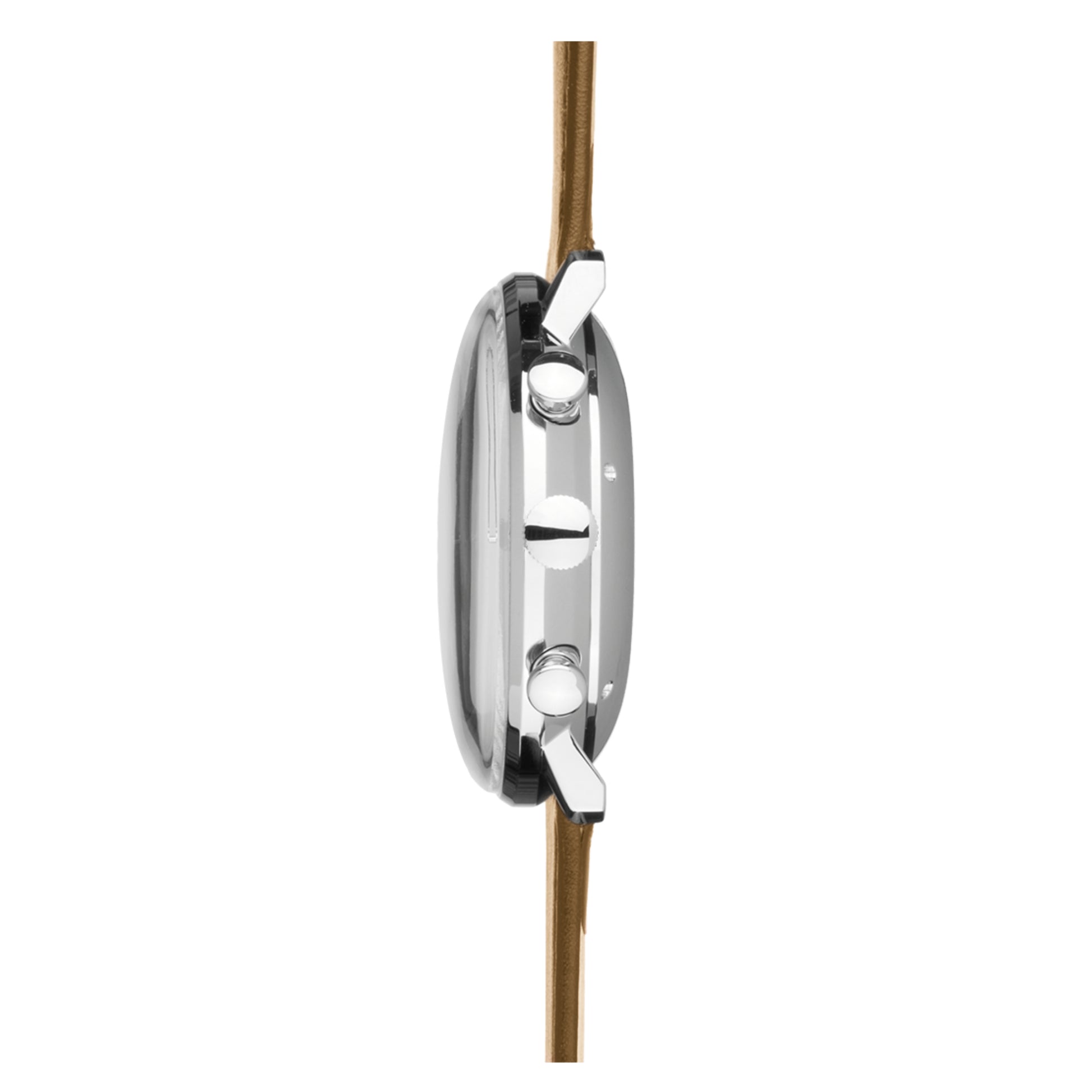 max bill Chronoscope, Datum Englisch, Edelstahl von Junghans (27/4501.03)