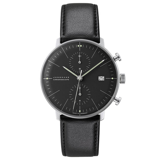 Max Bill Chronoscope, Edelstahl von Junghans (27/4601.02)