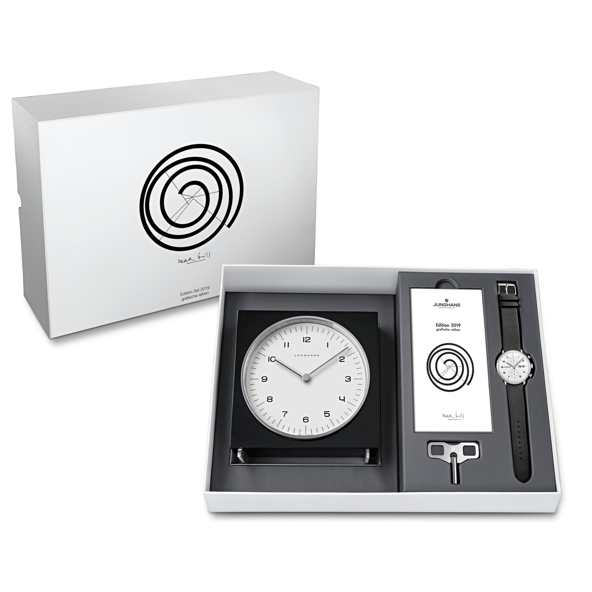 max bill Edition Set 2019, Leder • Diamant von Junghans (363/2919.00)