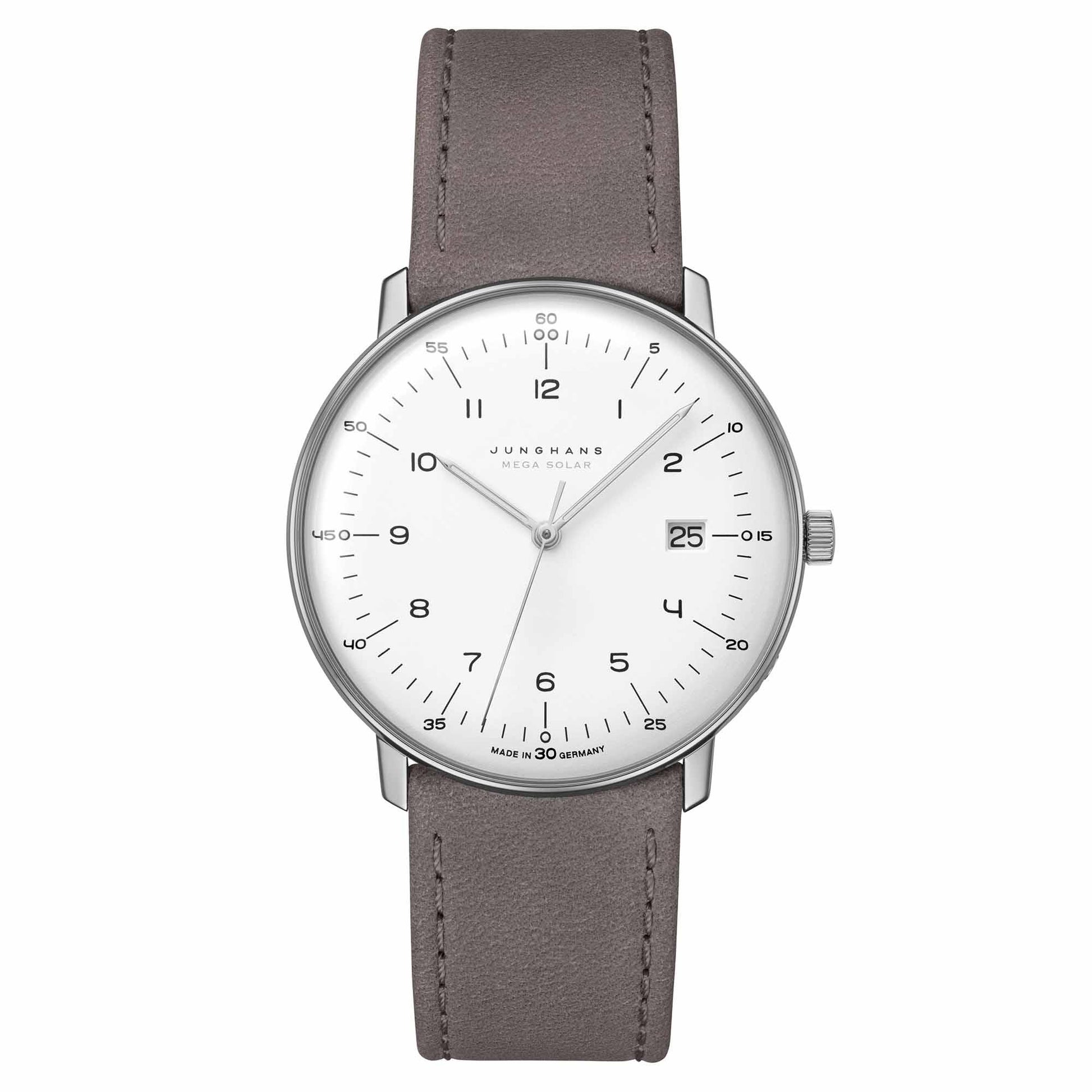 max bill MEGA Solar, Leder von Junghans (059/2021.04)