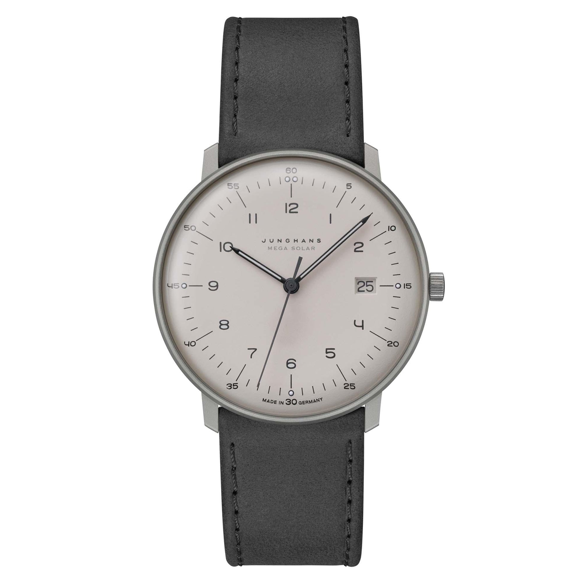 max bill MEGA Solar, Leder von Junghans (059/2023.04)