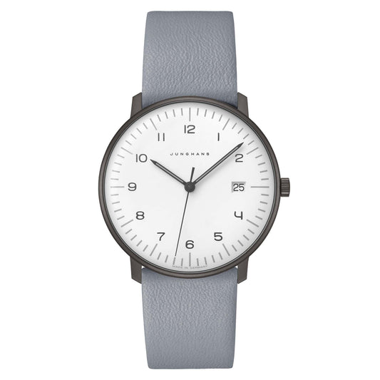 max bill Quarz, Leder von Junghans (41/4064.04)