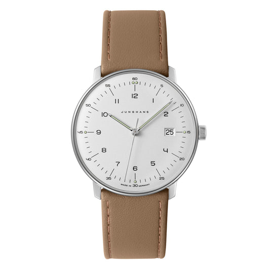 max bill Quarz, Leder von Junghans (41/4562.04)