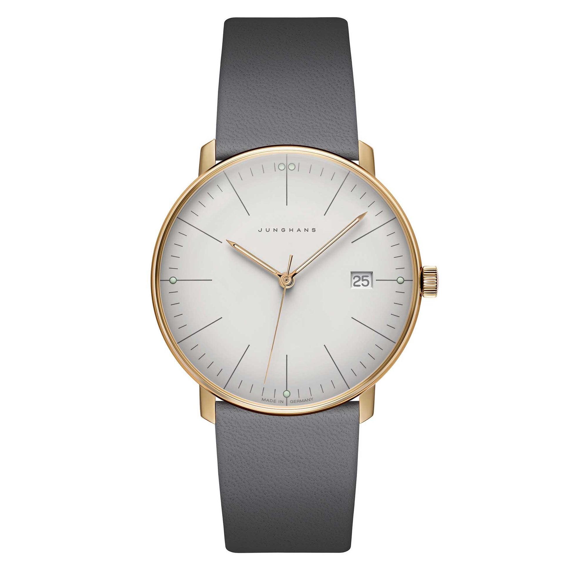 max bill Quarz, Leder von Junghans (41/7857.04)