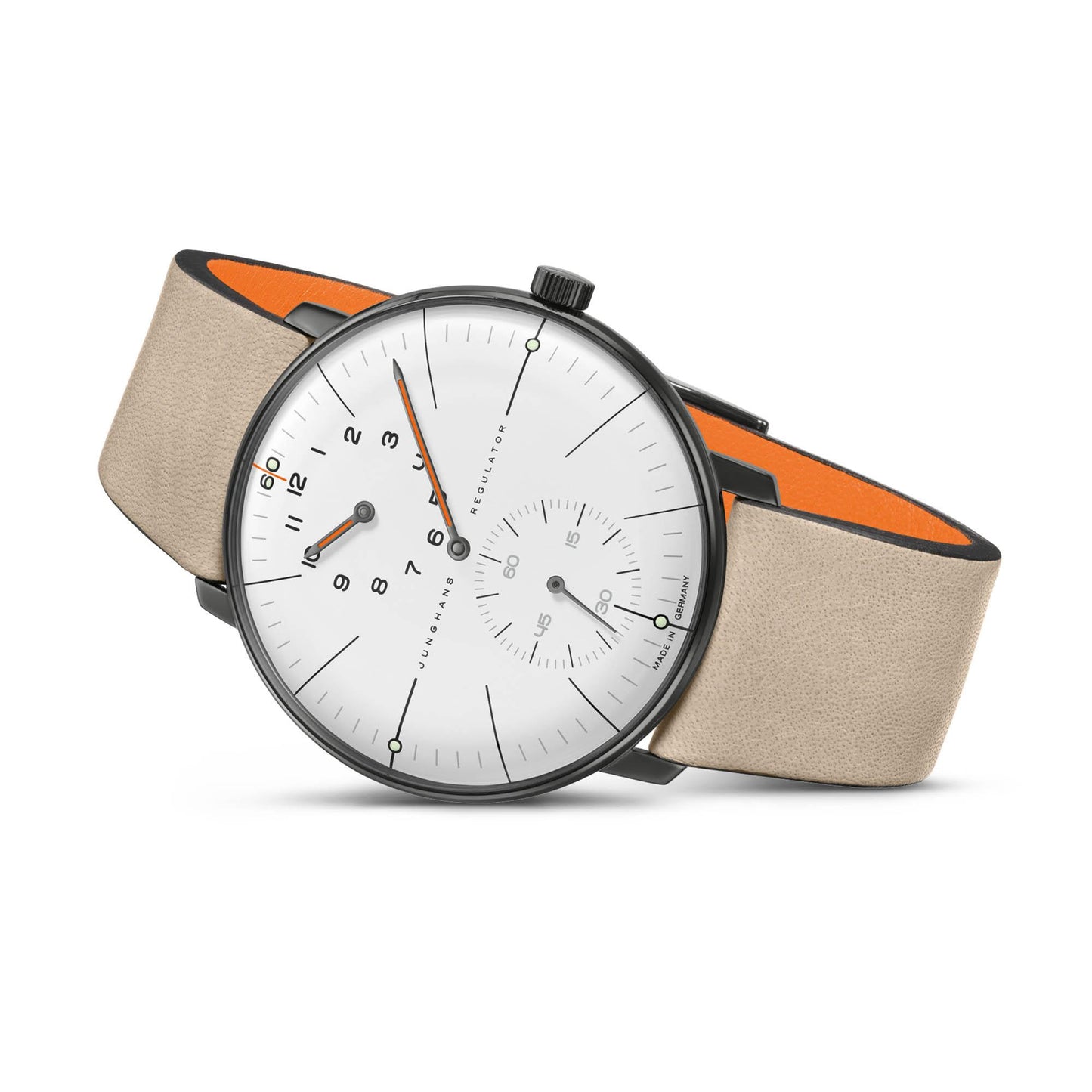 Max Bill Regulator Edition 60, Leder von Junghans (27/3190.02)