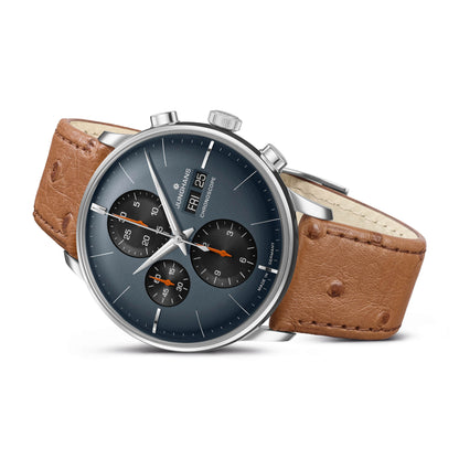 Meister Chronoscope, Datum englisch, Leder von Junghans (27/4224.03)