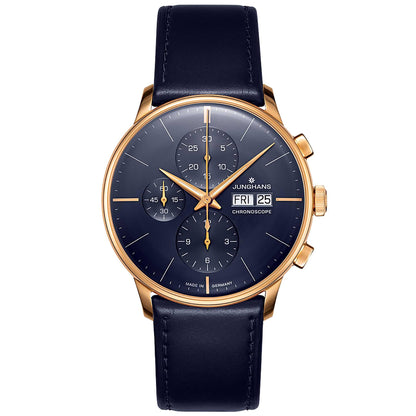Meister Chronoscope, Datum englisch, Edelstahl von Junghans (27/7024.03)