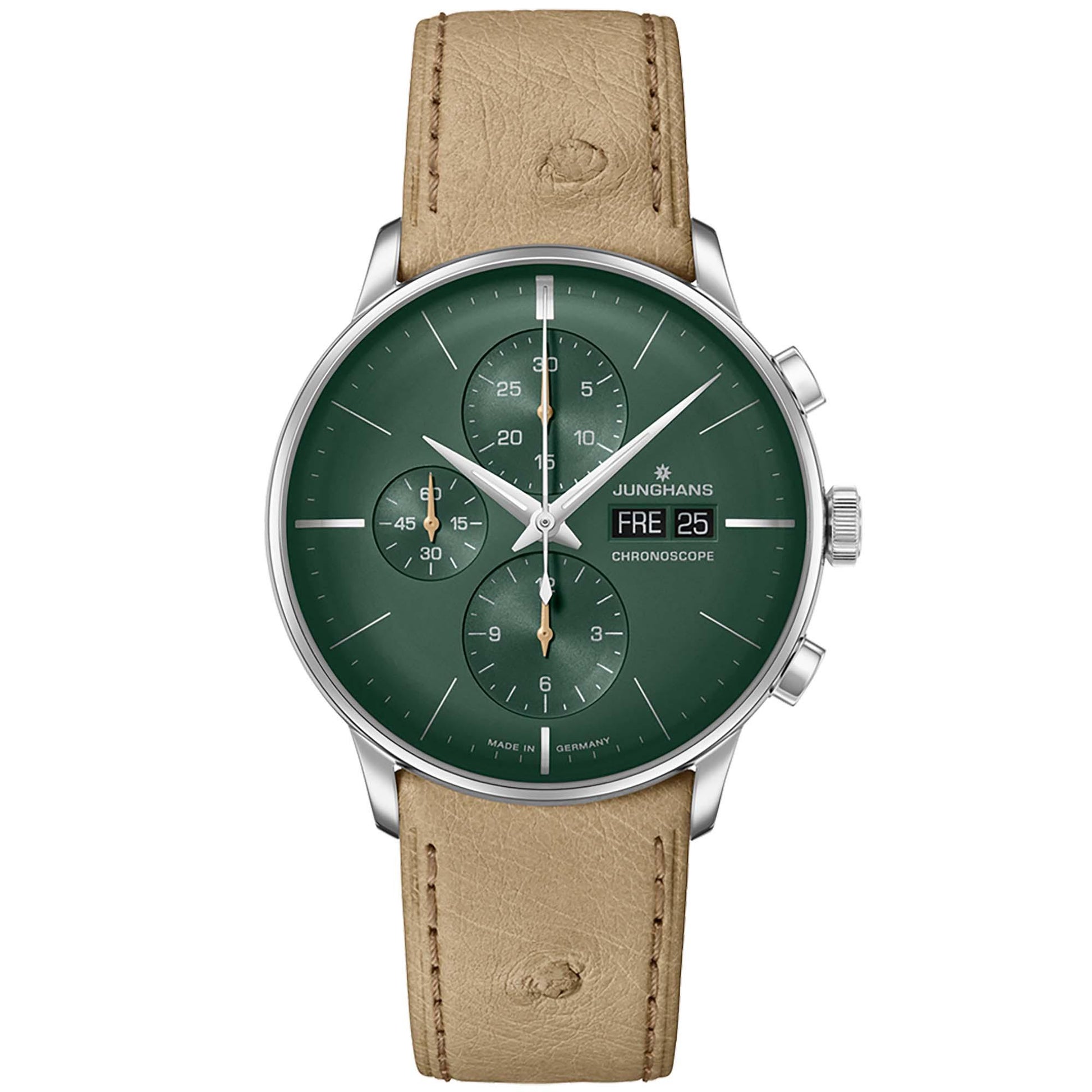 Meister Chronoscope - englisches Datum, Leder von Junghans (27/4222.03)