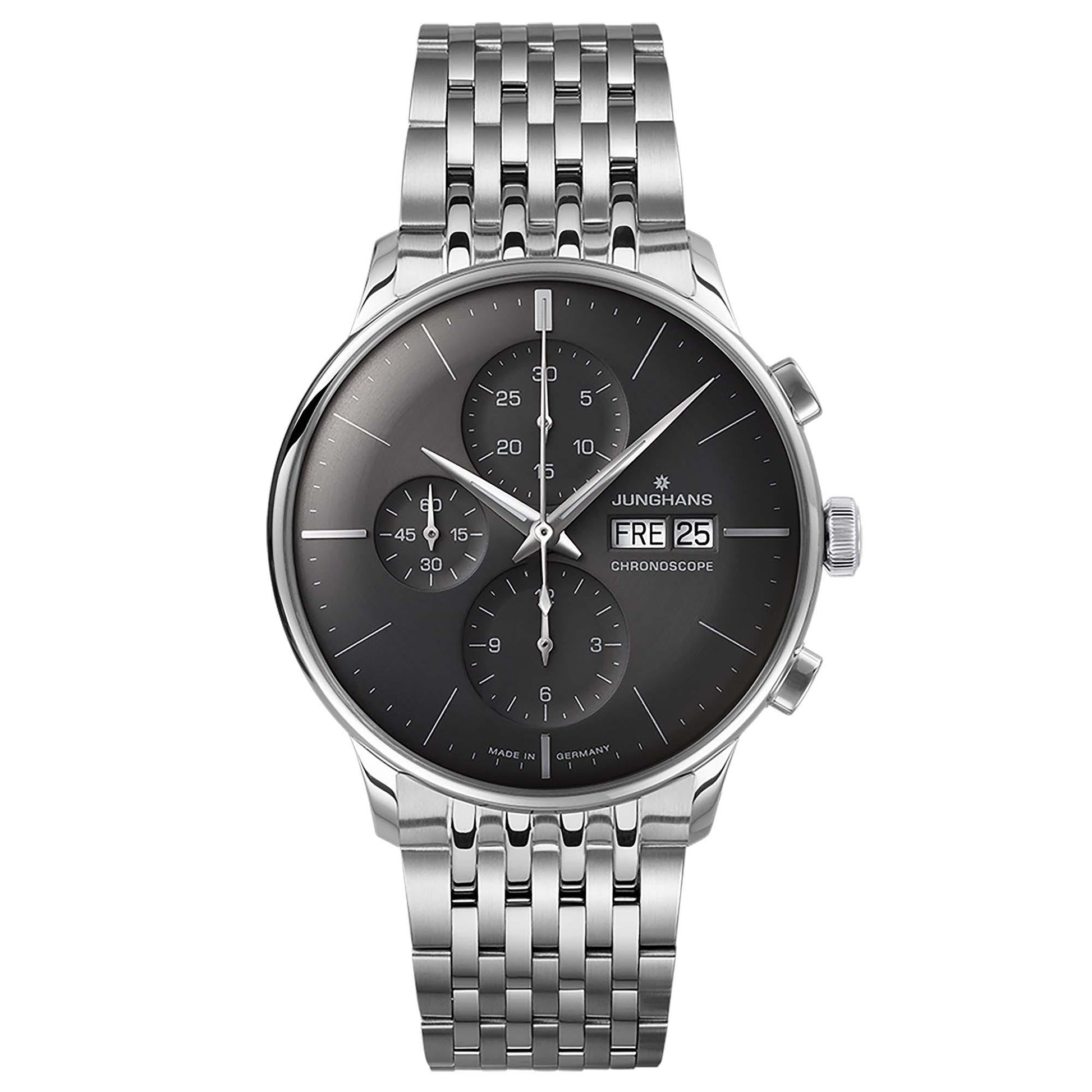 Meister Chronoscope, Edelstahl von Junghans (27/4324.46)