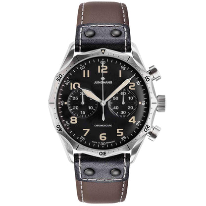 Meister Pilot Chronoscope, Edelstahl von Junghans (27/3591.00)