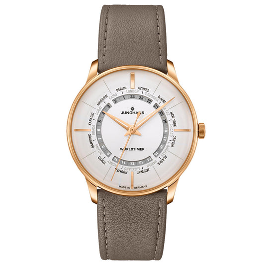 Meister Worldtimer, Edelstahl von Junghans (27/5012.02)