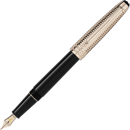 Meisterstück Doué Geometry Champagne Gold-Coated Classique Füllfederhalter • Perlmutt von Montblanc (MB132505)