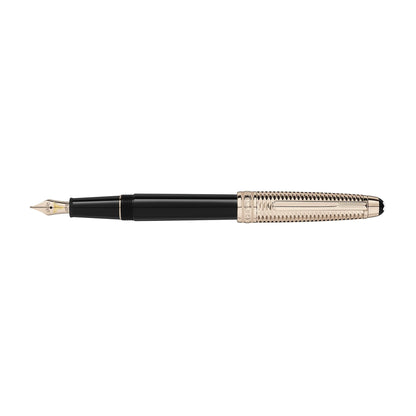Meisterstück Doué Geometry Champagne Gold-Coated Classique Füllfederhalter • Perlmutt von Montblanc (MB132505)