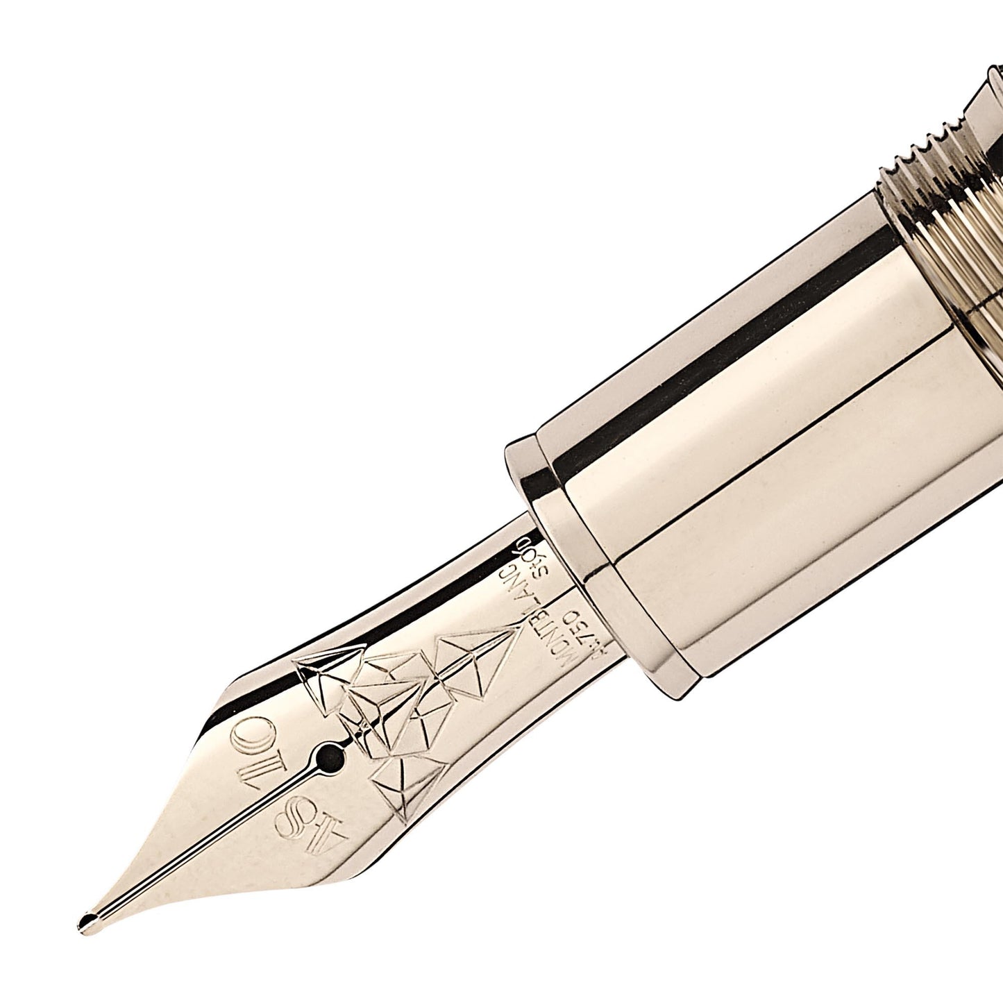 Meisterstück Geometry Solitaire Champagne Gold LeGrand Füllfederhalter, Perlmutt von Montblanc (MB132132)