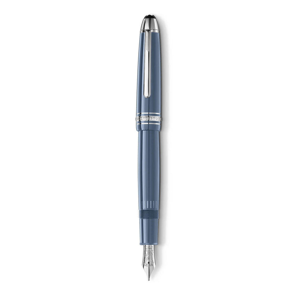 Meisterstück Glacier LeGrand Füllfederhalter Blau, Platin von Montblanc (MB129393)