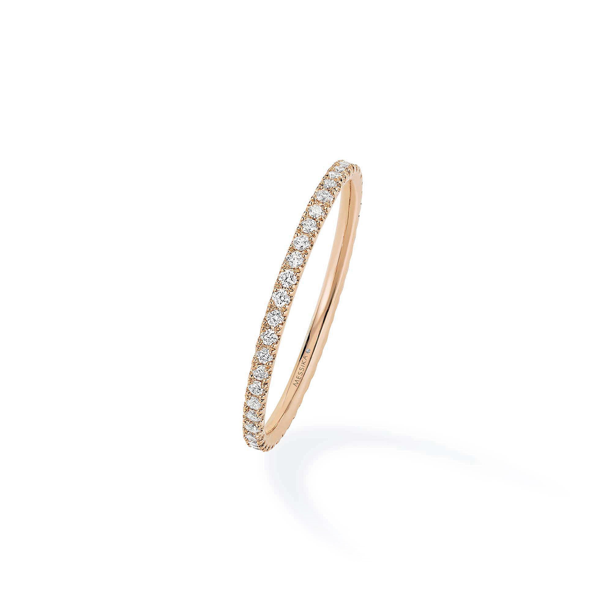 Messika Alliance Gatsby XS Ring (05064-PG) aus Roségold mit Diamant