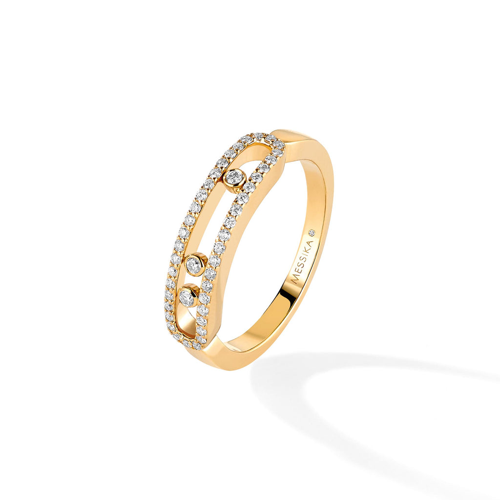Messika Baby Move Classique Pavé Ring (04683-YG) aus Gelbgold mit Diamant