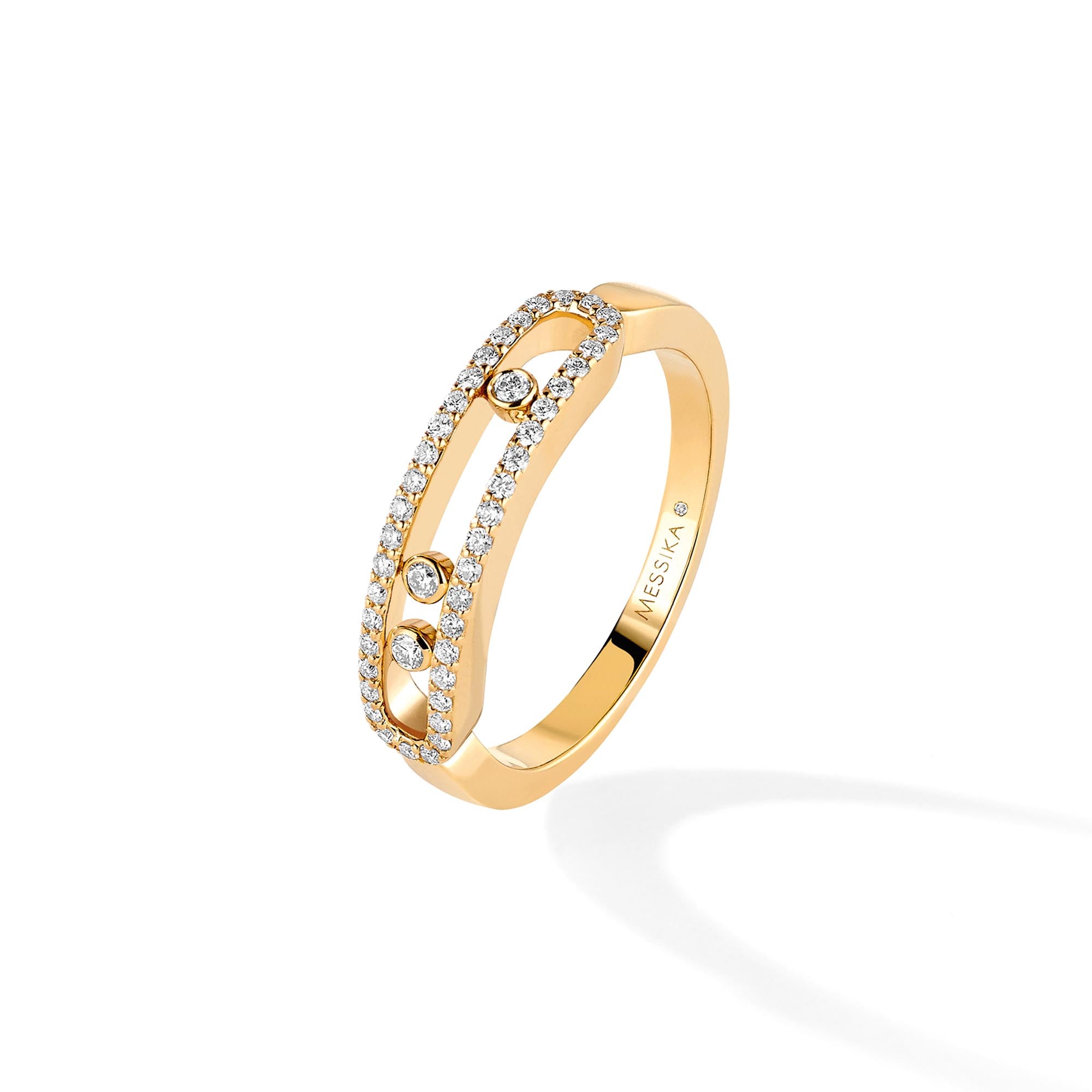 Messika Baby Move Classique Pavé Ring (04683-YG) aus Gelbgold mit Diamant