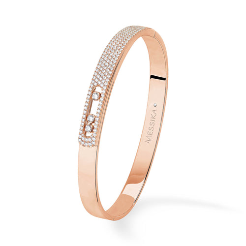 Messika Bangle Move Noa Pavée Armspange (06371-PG) aus Roségold mit Diamant
