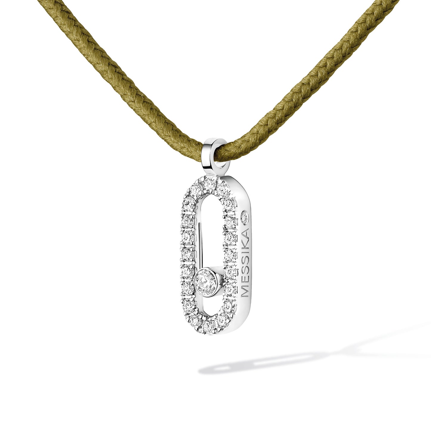 Messika CARE(S) Anhänger mit Halskette, Weißgold • Diamant von Messika (14103-WG)