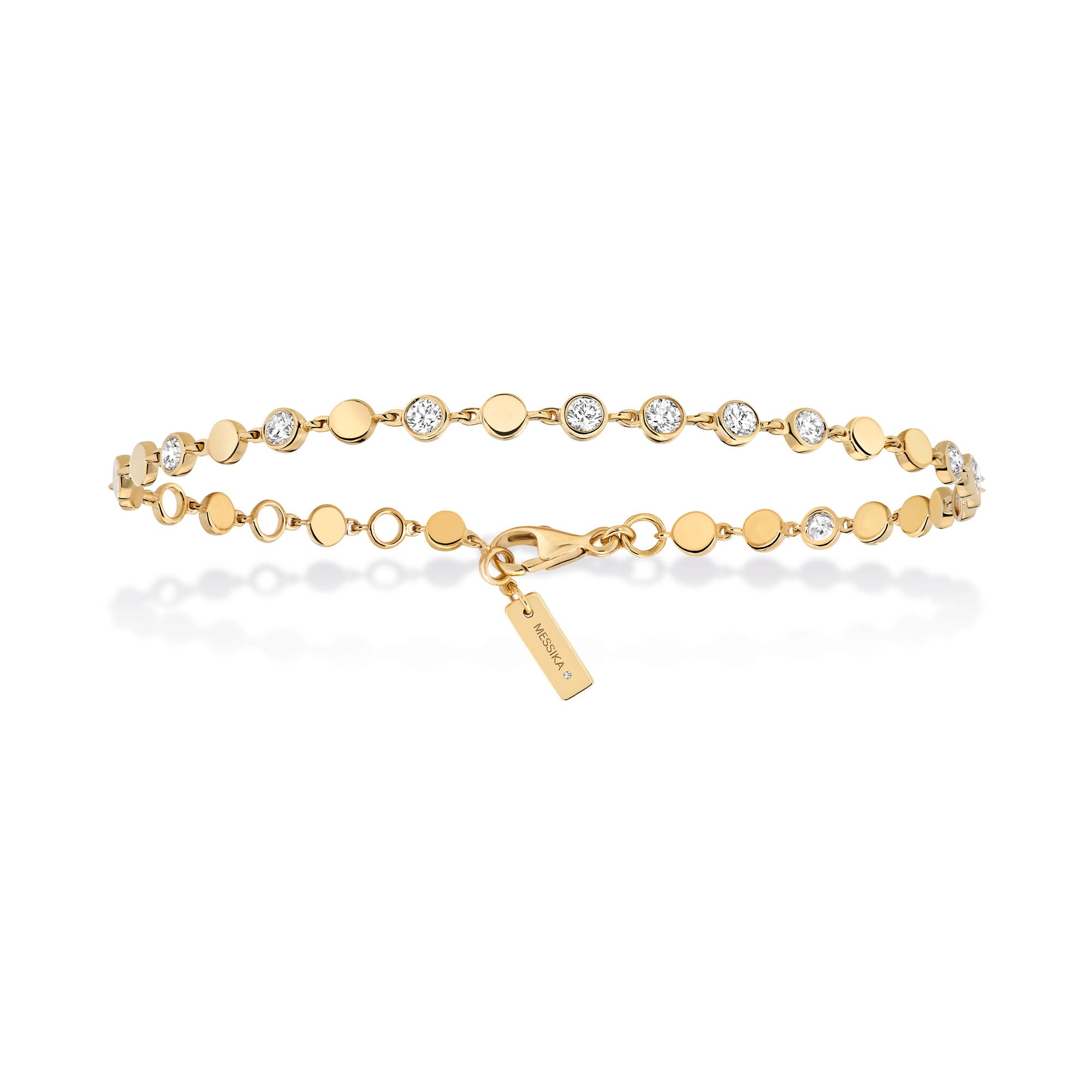 Messika D-Vibes Armband KM (12350-YG) aus Gelbgold mit Diamant