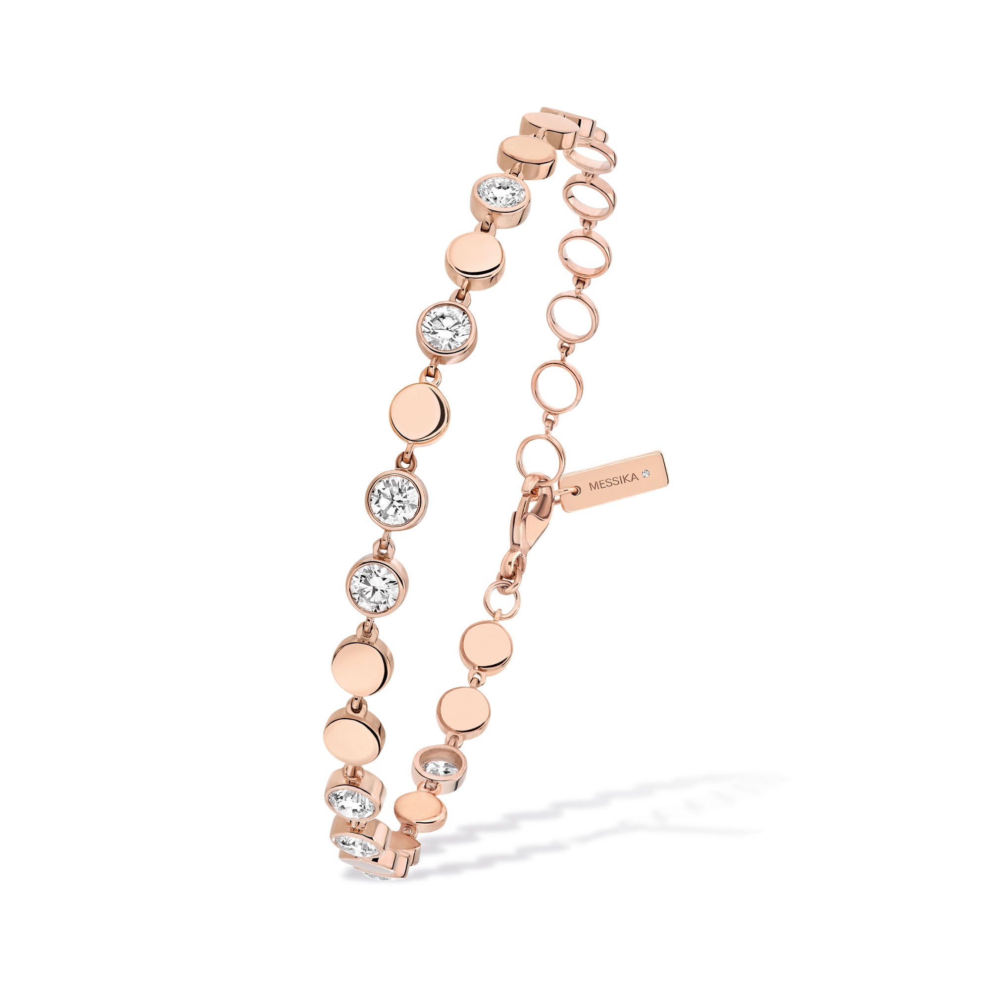 Messika D-Vibes Armband MM (12484-PG) aus Roségold mit Diamant