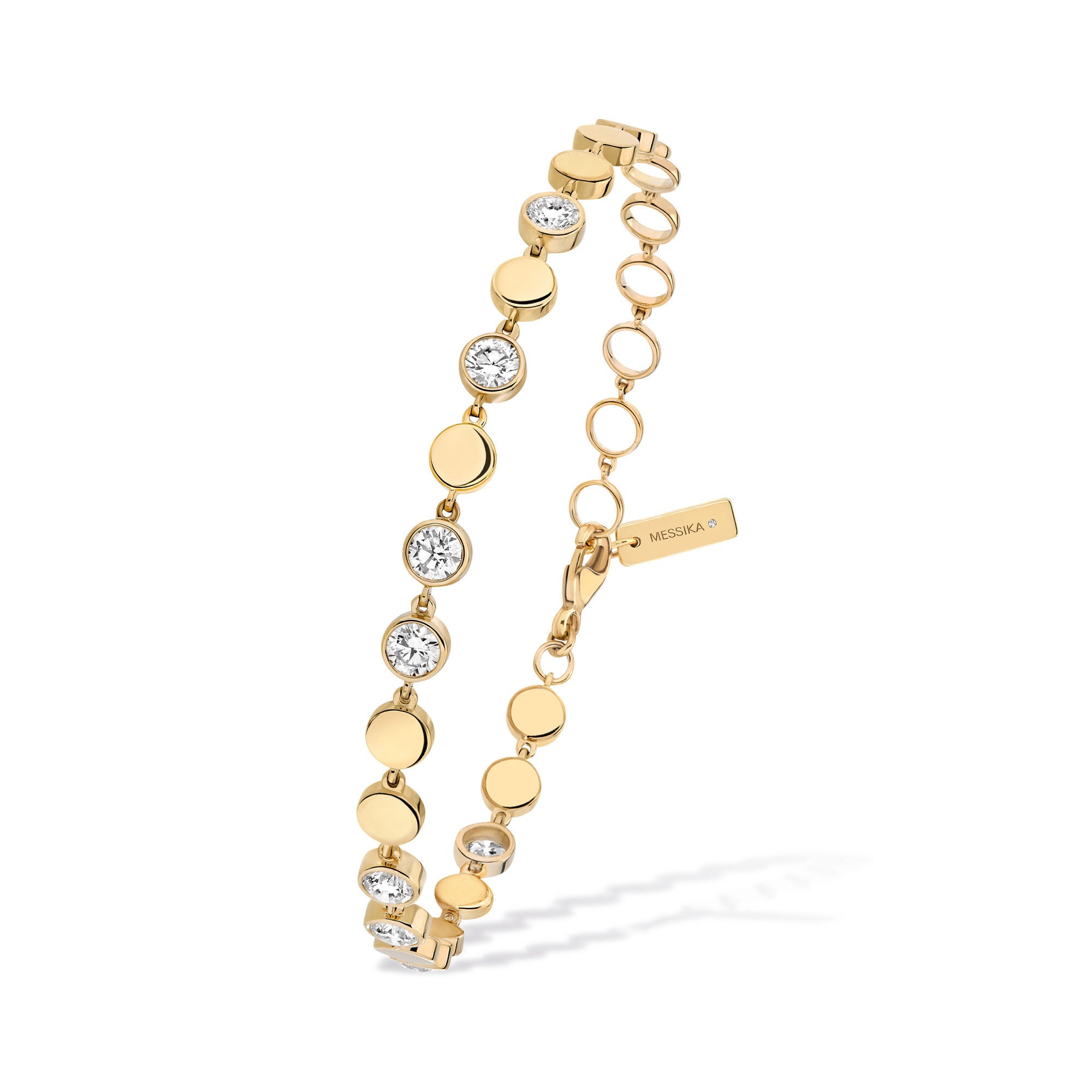 Messika D-Vibes Armband MM (12484-YG) aus Gelbgold mit Diamant