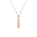 Messika D-Vibes Halskette (13175-PG) aus Roségold mit Diamant und Smaragd