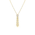 Messika D-Vibes Halskette (13175-YG) aus Gelbgold mit Diamant und Smaragd