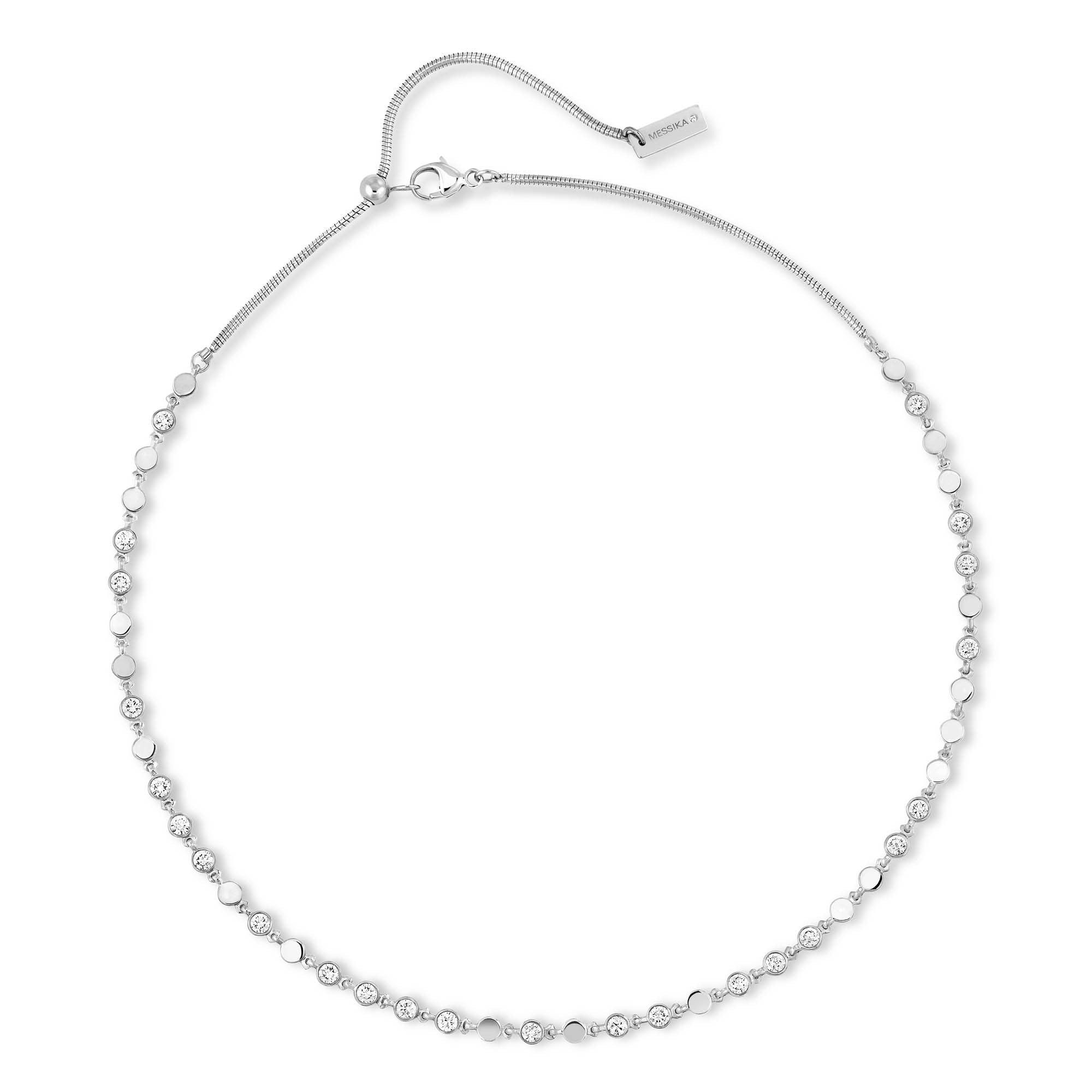 Messika D-Vibes Halskette KM (12351-WG) aus Weißgold mit Diamant