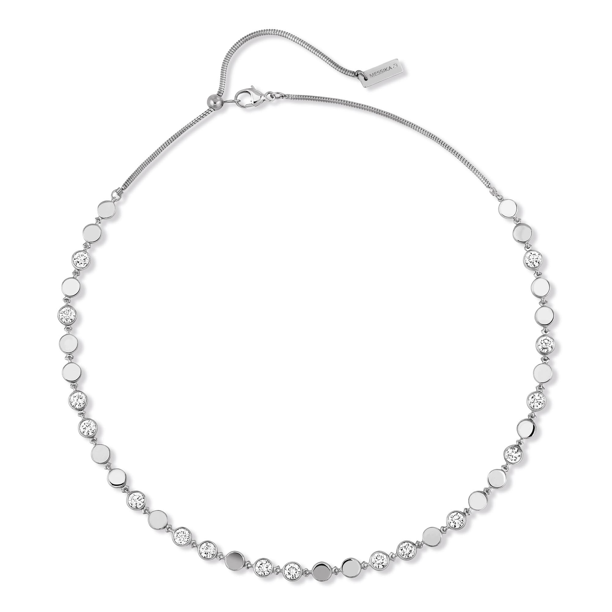 Messika D-Vibes Halskette MM (12483-WG) aus Weißgold mit Diamant
