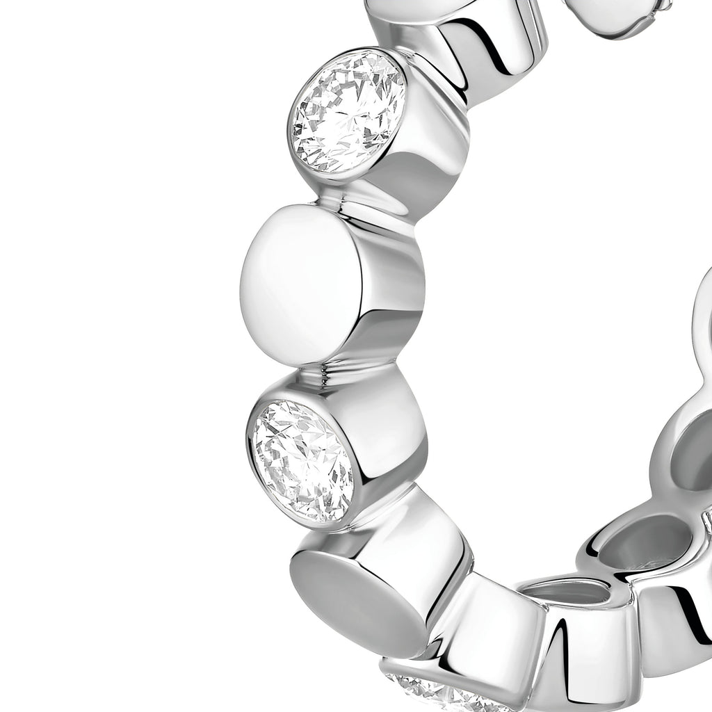 Messika D-Vibes Mini-Creolen (13450-WG) aus Weißgold mit Diamant