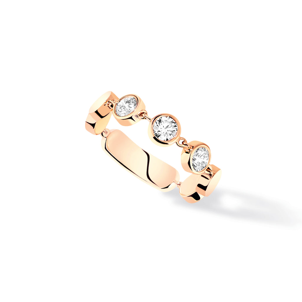 Messika D-Vibes Ring MM (12991-PG) aus Roségold mit Diamant