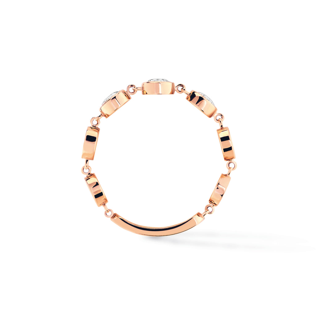 Messika D-Vibes Ring MM (12991-PG) aus Roségold mit Diamant