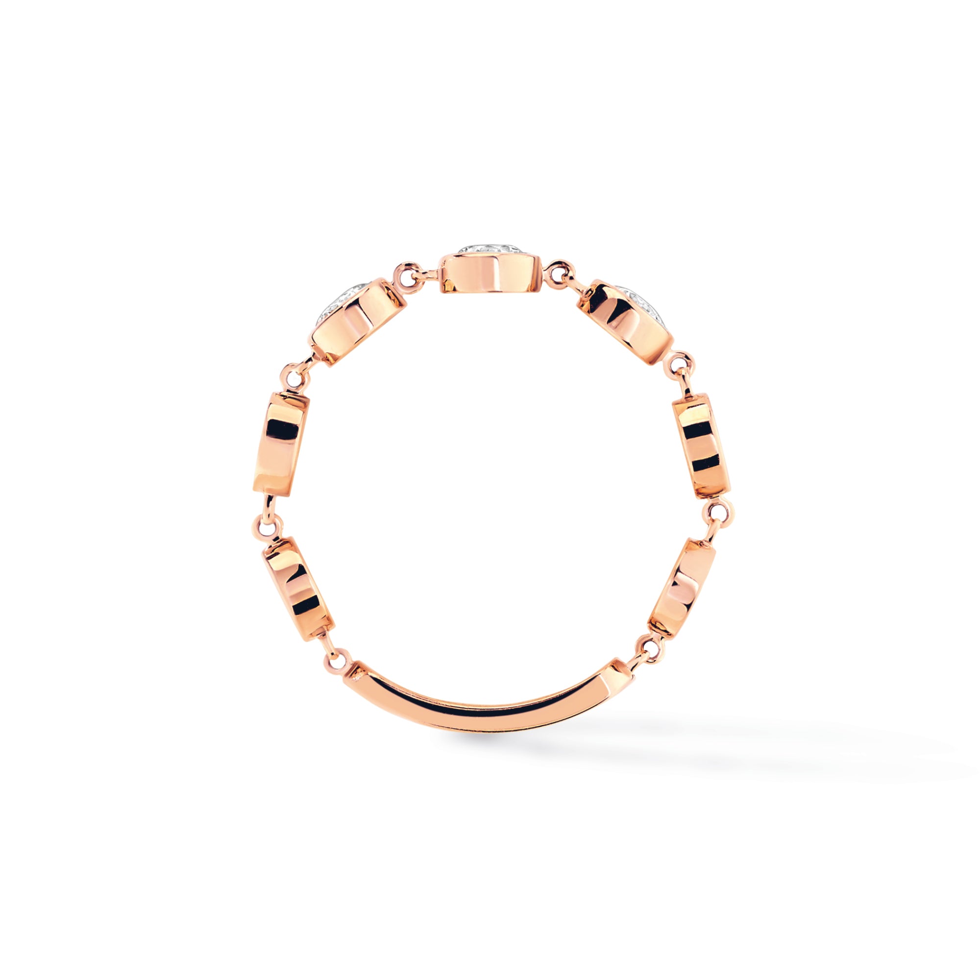Messika D-Vibes Ring MM (12991-PG) aus Roségold mit Diamant