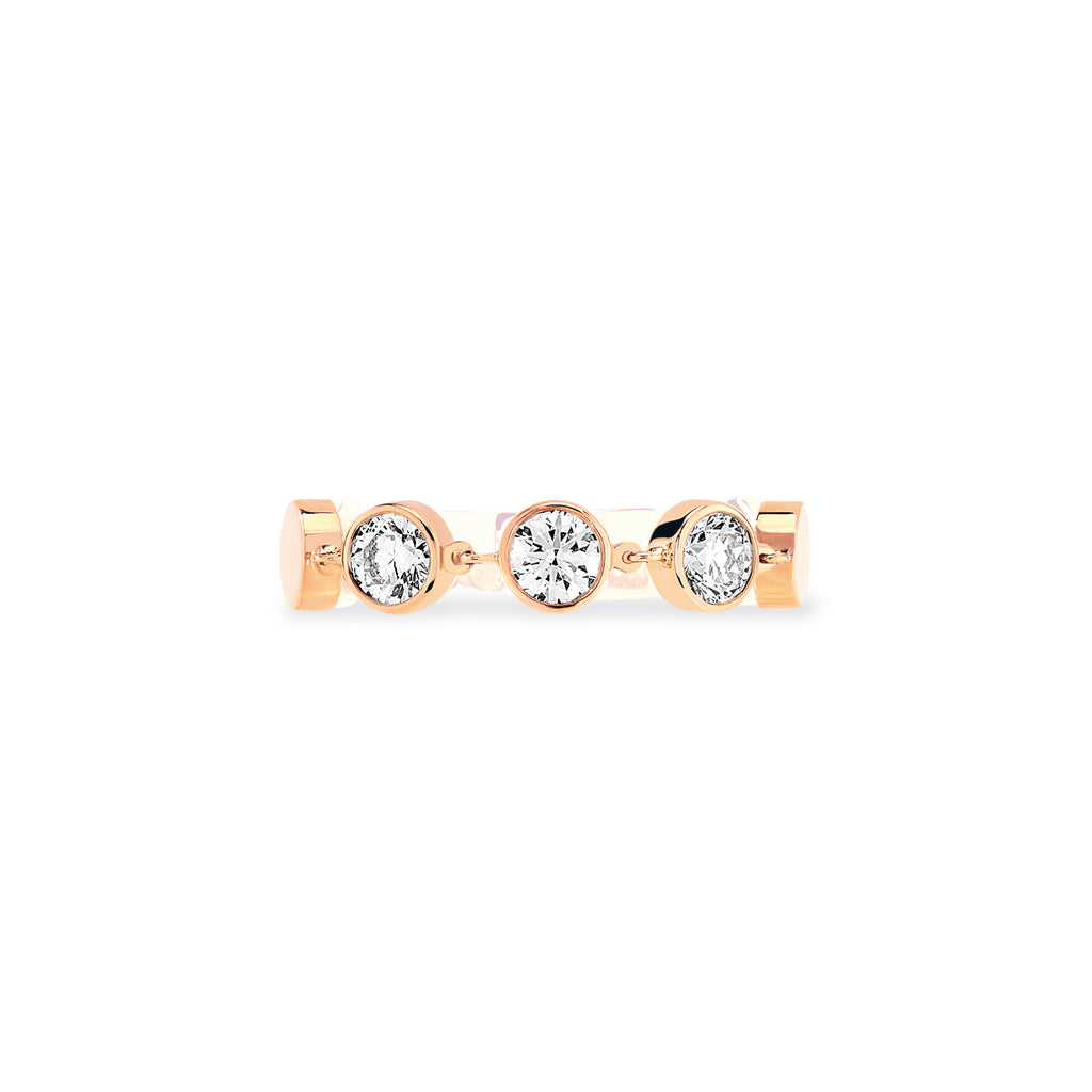 Messika D-Vibes Ring MM (12991-PG) aus Roségold mit Diamant