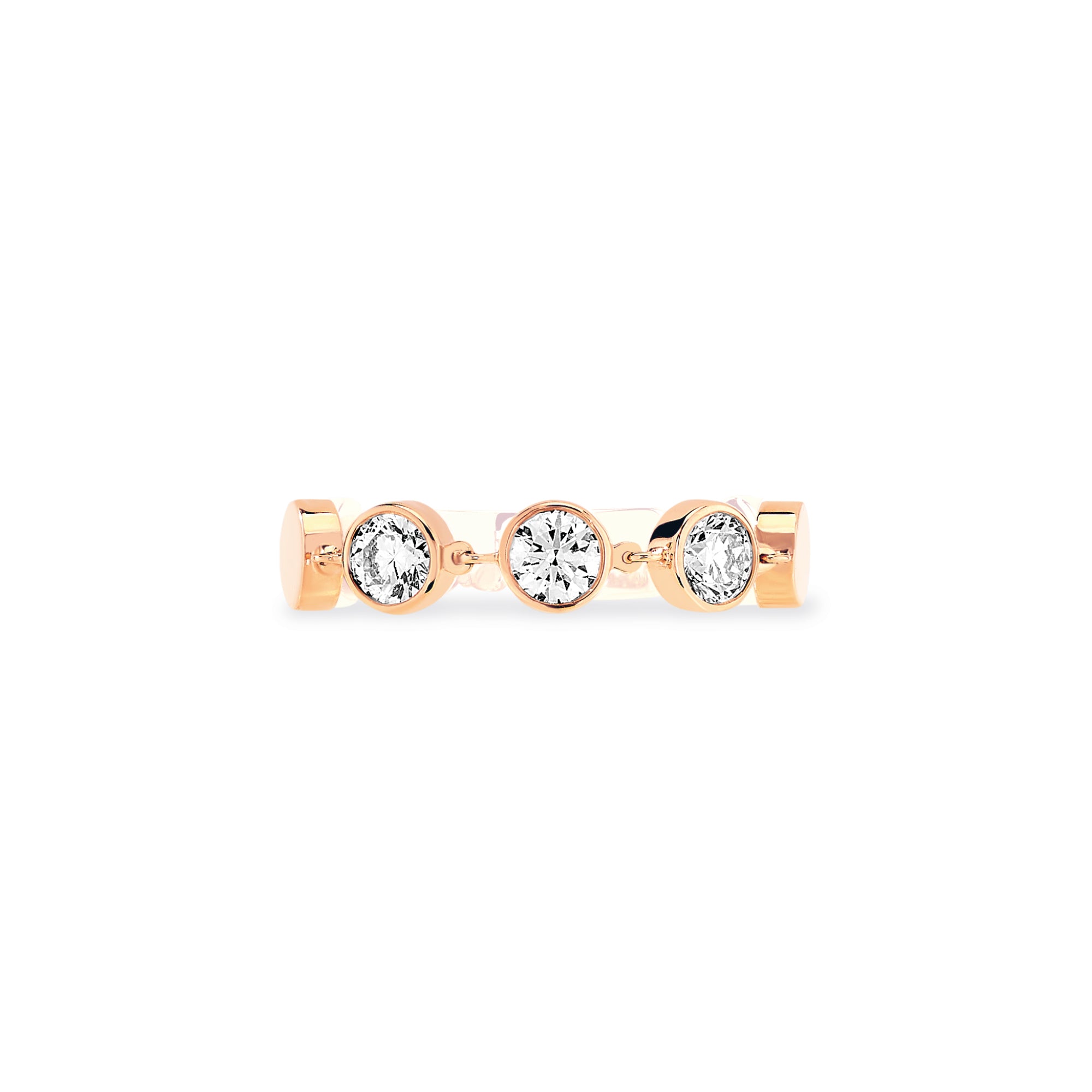 Messika D-Vibes Ring MM (12991-PG) aus Roségold mit Diamant