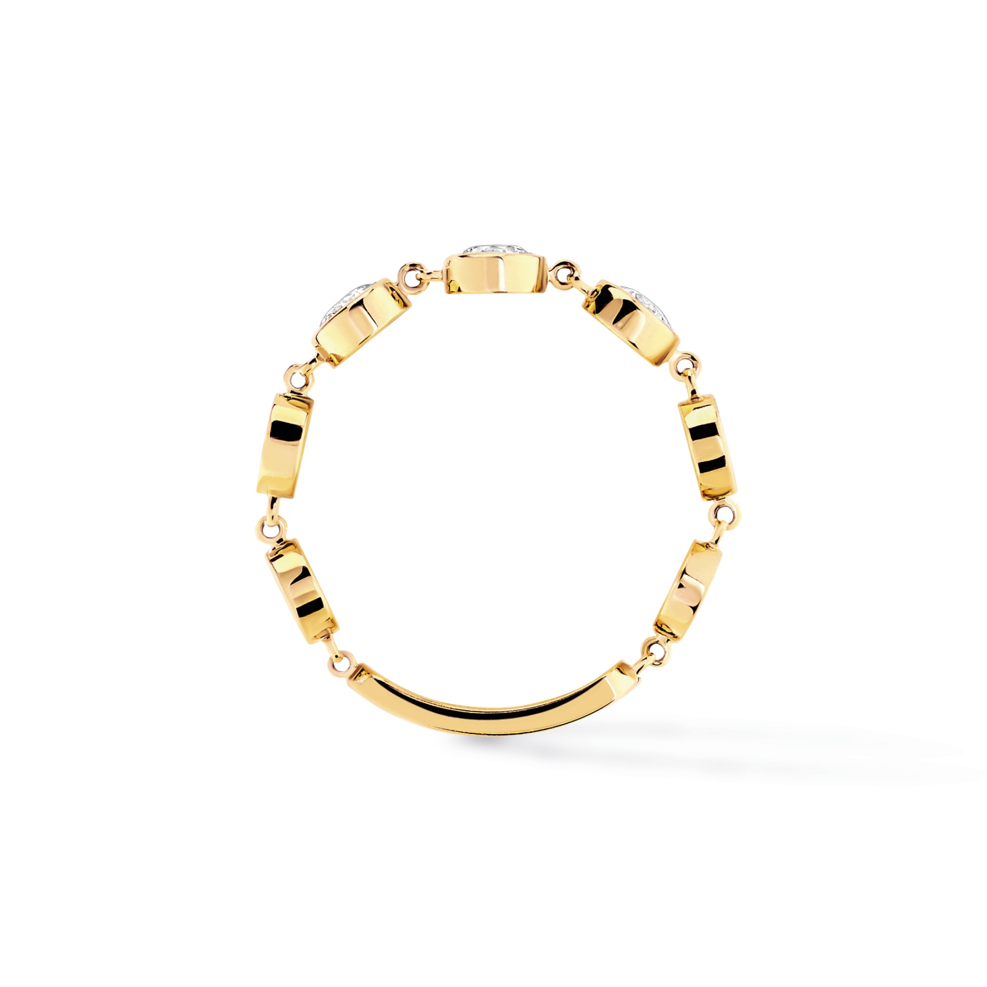 Messika D-Vibes Ring MM (12991-YG) aus Gelbgold mit Diamant