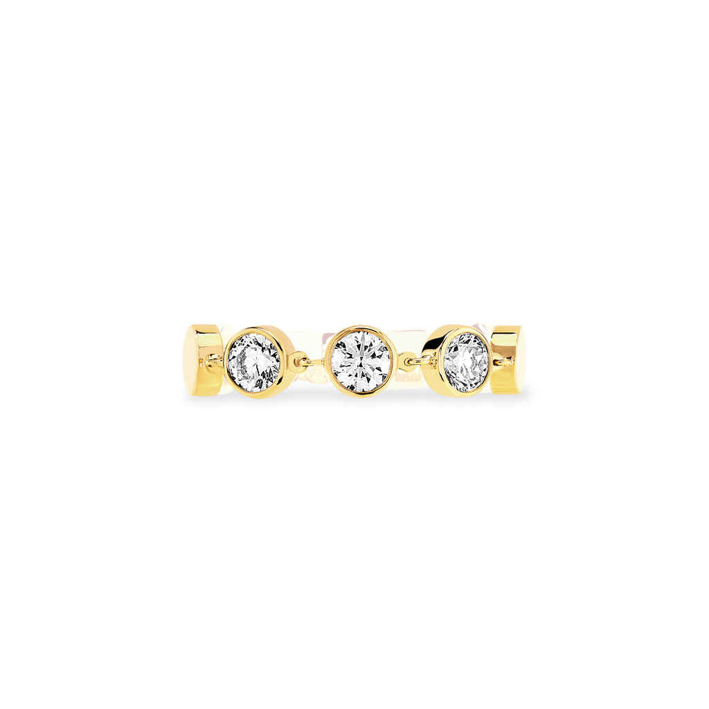 Messika D-Vibes Ring MM (12991-YG) aus Gelbgold mit Diamant