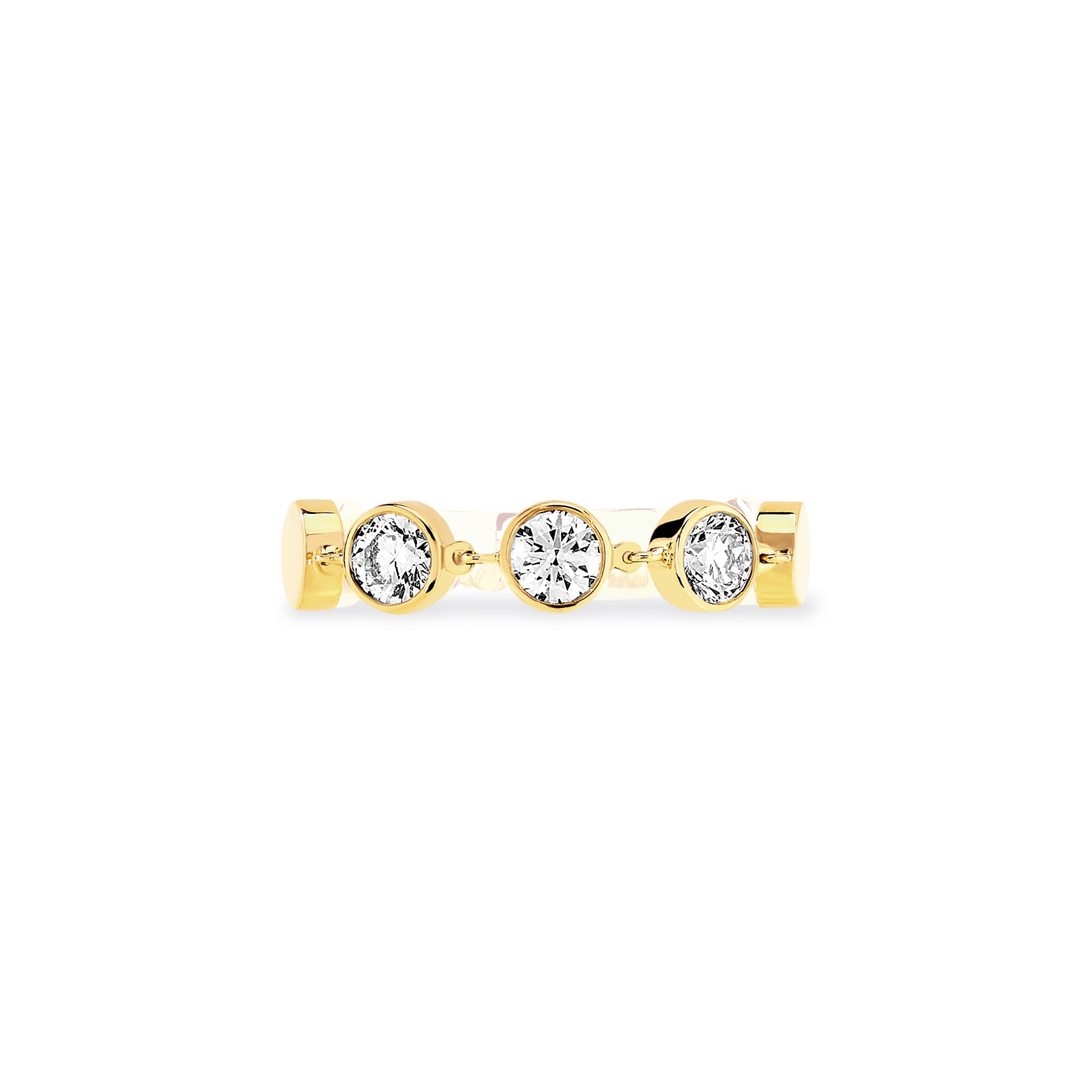 Messika D-Vibes Ring MM (12991-YG) aus Gelbgold mit Diamant