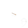 Messika Einzelner Gatsby Ohrclip mittleres Ohr (10031-PG) aus Roségold mit Diamant