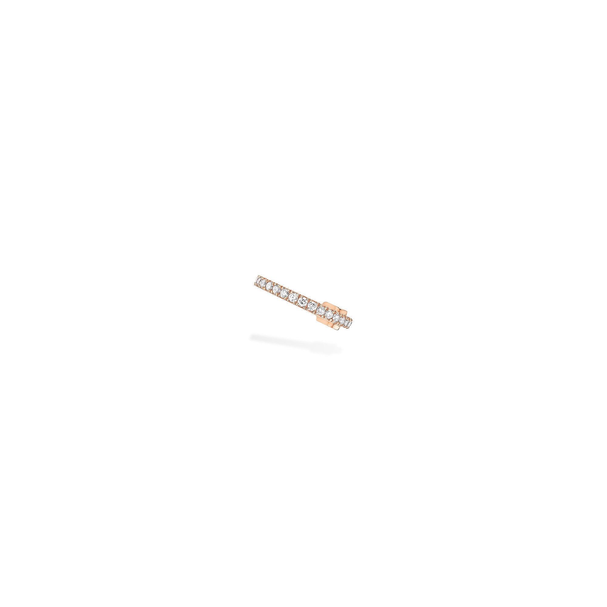 Messika Einzelner Gatsby Ohrclip mittleres Ohr (10031-PG) aus Roségold mit Diamant