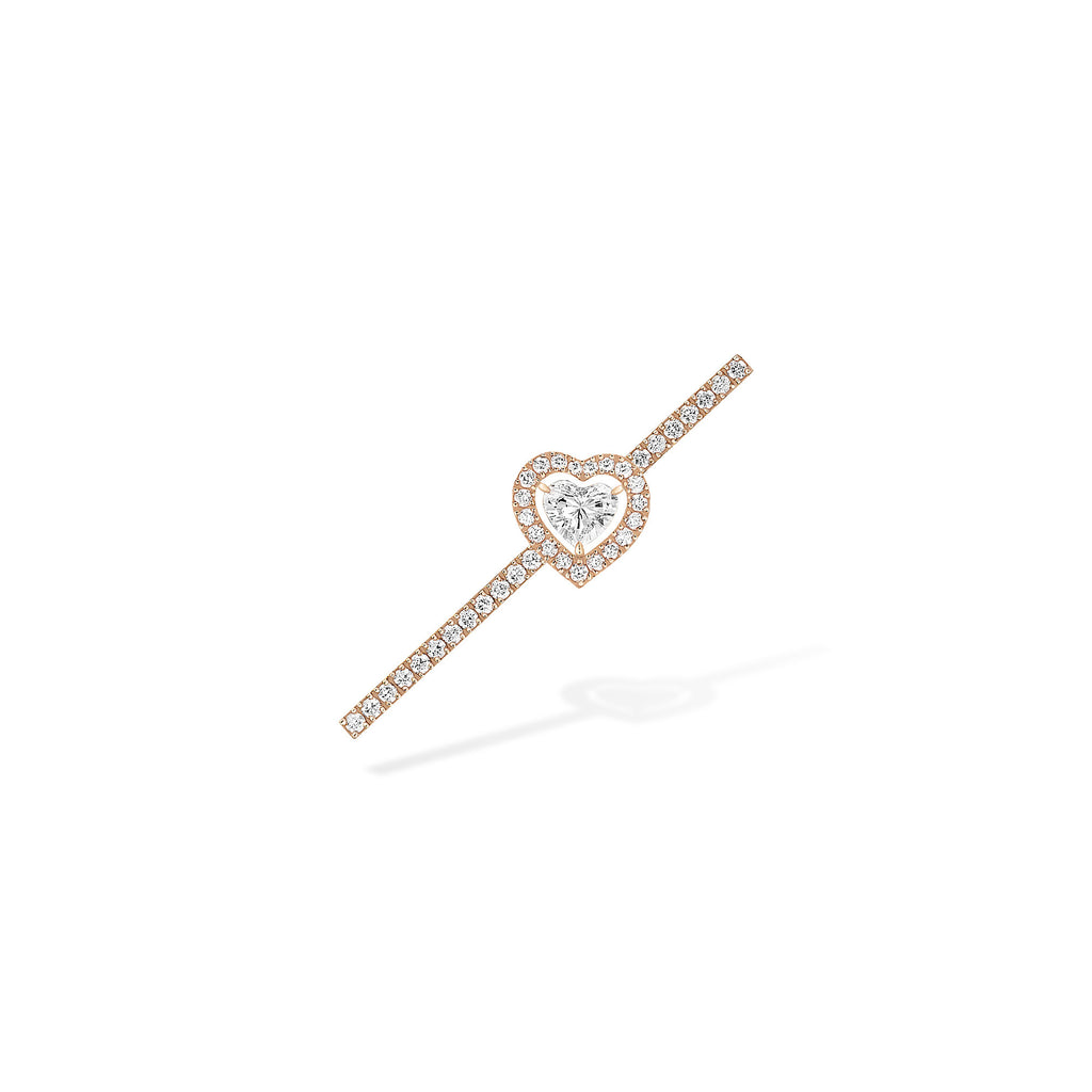 Messika Einzelner Joy Coeur-Ohrring (11433-PG) aus Roségold mit Diamant
