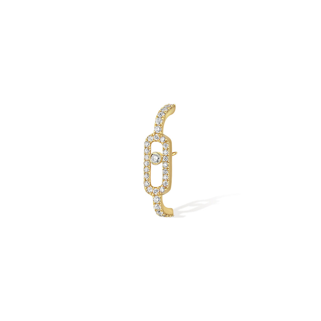Messika Einzelner Move Uno Ohrring (10007-YG) aus Gelbgold mit Diamant