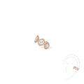Messika Einzelner My Twin Ohrclip mittleres Ohr (10026-PG) aus Roségold mit Diamant und Smaragd