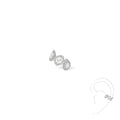 Messika Einzelner My Twin Ohrclip mittleres Ohr (10026-WG) aus Weißgold mit Diamant und Smaragd