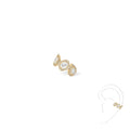 Messika Einzelner My Twin Ohrclip mittleres Ohr (10026-YG) aus Gelbgold mit Diamant und Smaragd