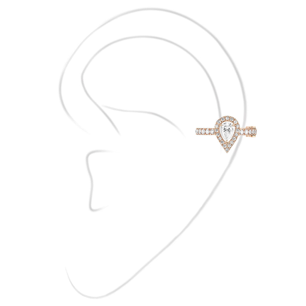 Messika Einzelner My Twin Ohrclip mittleres Ohr PS (10121-PG) aus Roségold mit Diamant