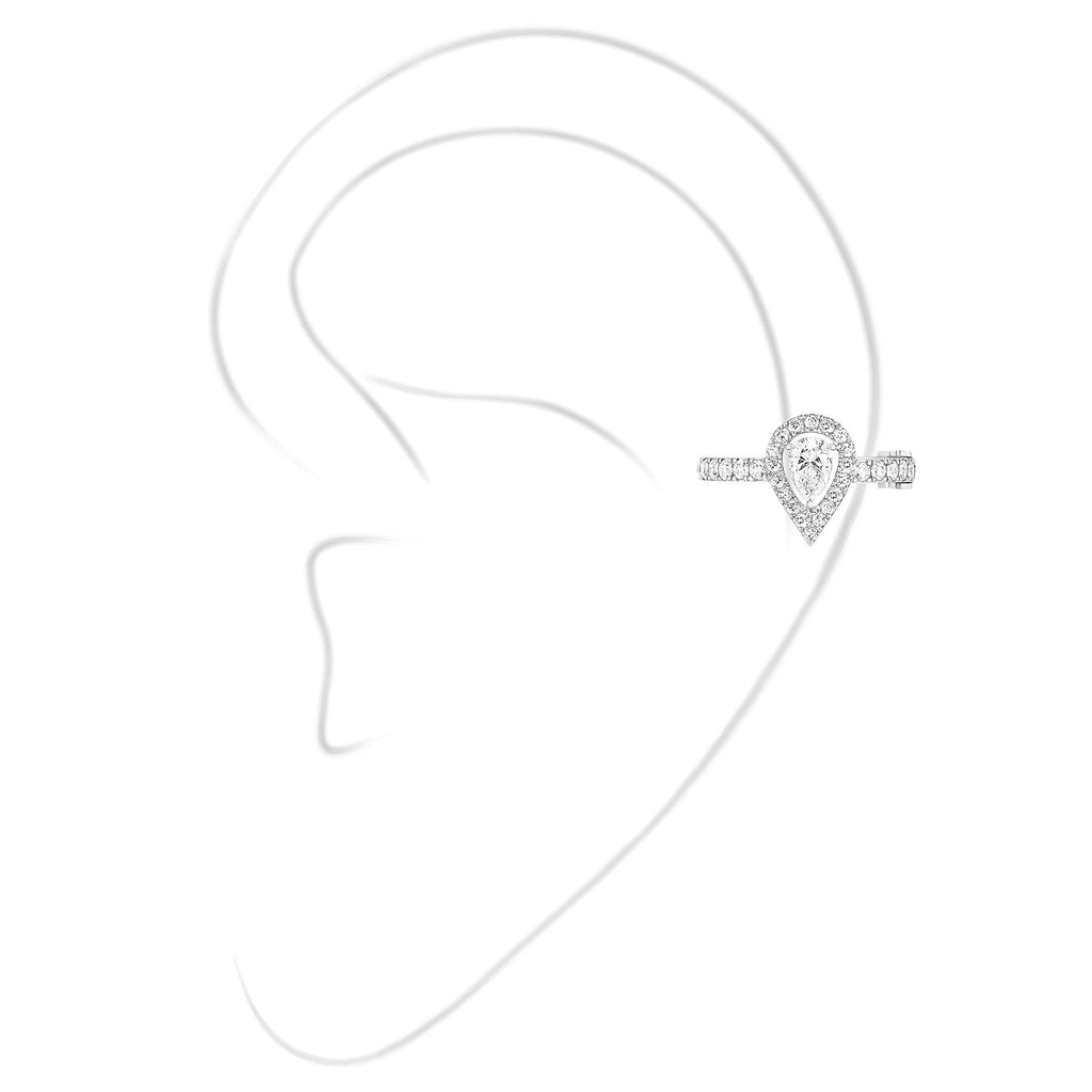 Messika Einzelner My Twin Ohrclip mittleres Ohr PS (10121-WG) aus Weißgold mit Diamant