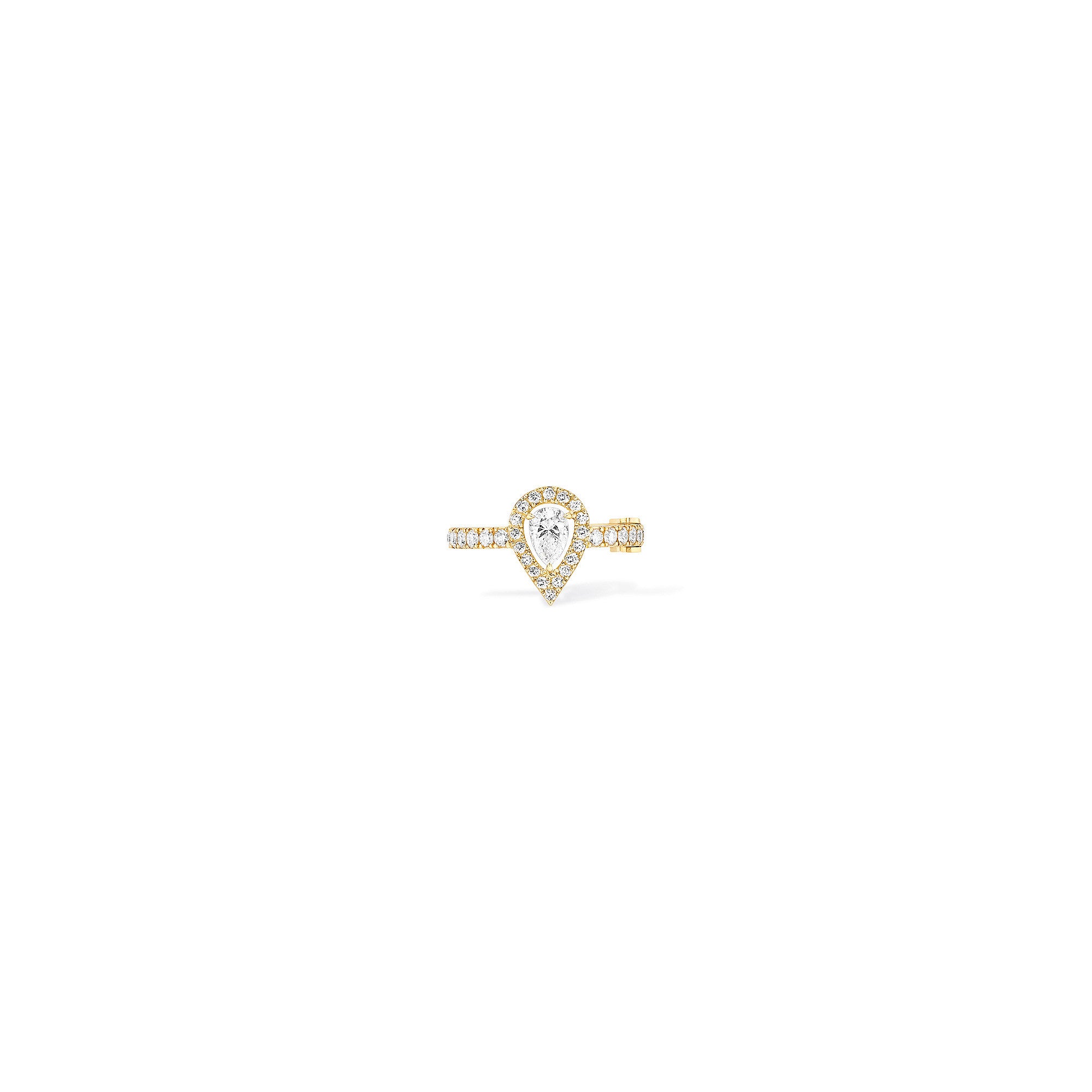 Messika Einzelner My Twin Ohrclip mittleres Ohr PS (10121-YG) aus Gelbgold mit Diamant